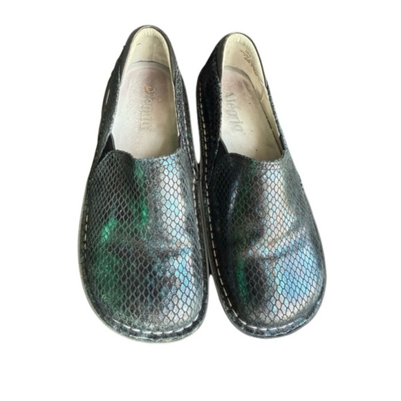 Alegria Shoes - Alegria Leather Black Slip-On Shoes